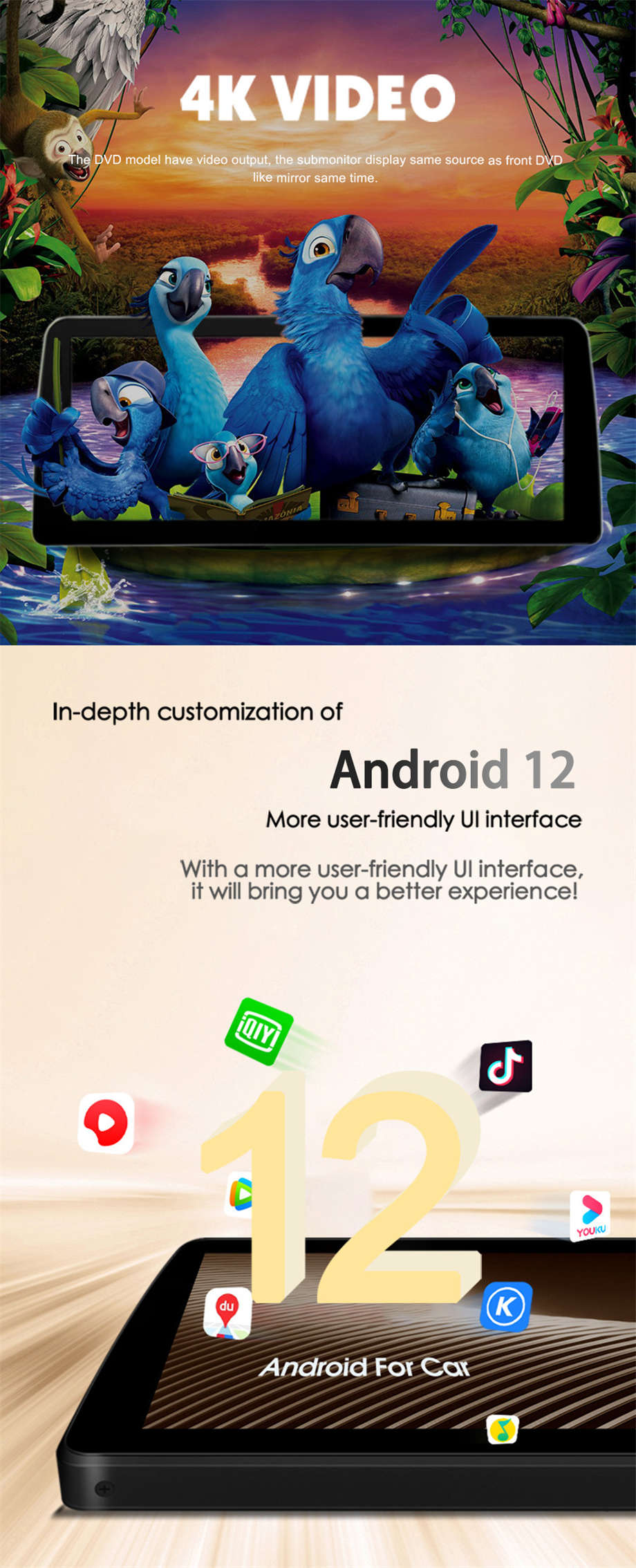 Android 13.0 Autoradio Multimedia Player für Toyota RAV4-2