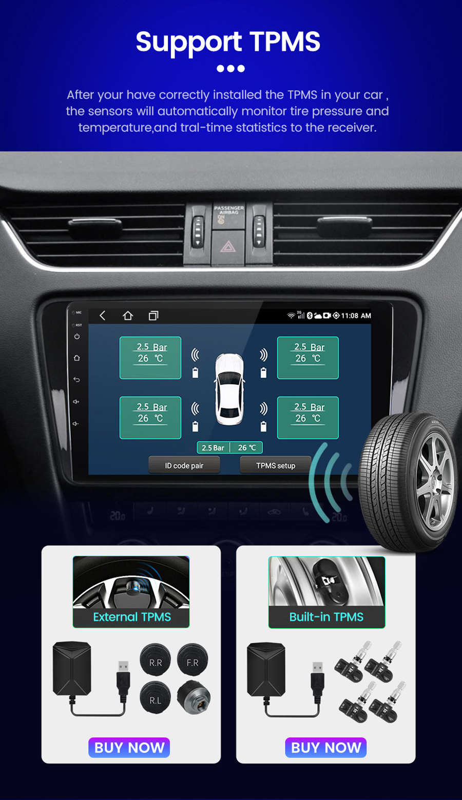 Autoradio Android 13.0 für Jeep Compass-5