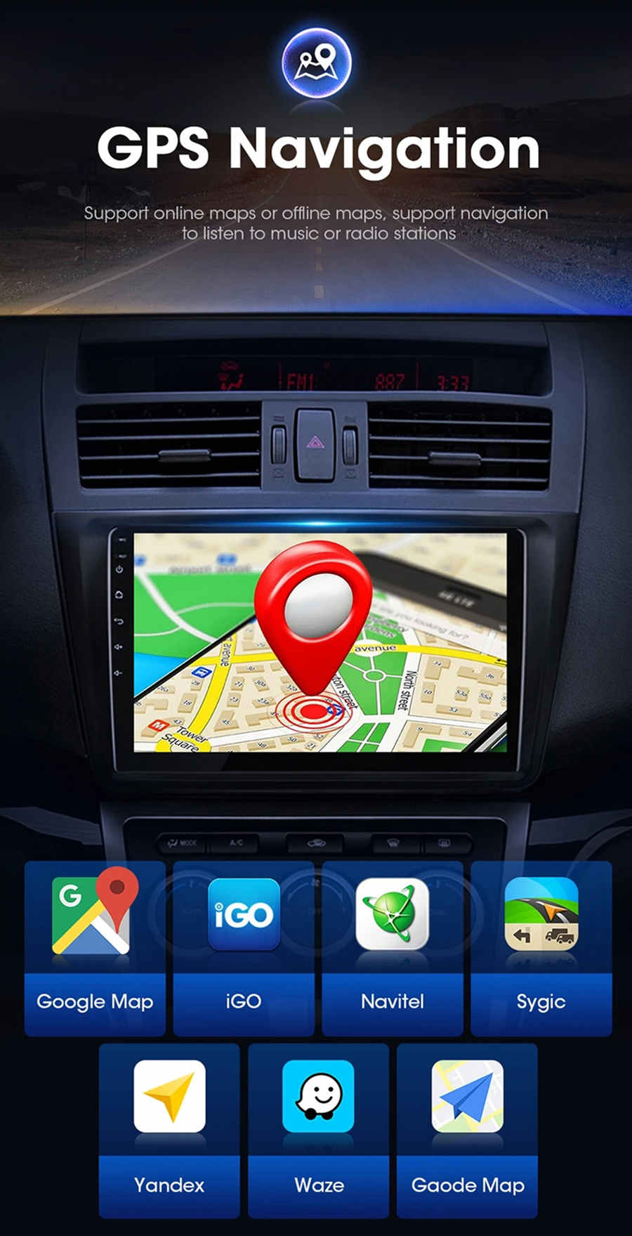 Autoradio Android 13.0 für Jeep Grand Cherokee-2
