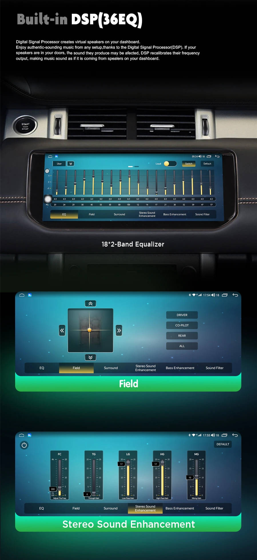 Android 13.0 Autoradio Multimedia Player für Jaguar F-Pace-4